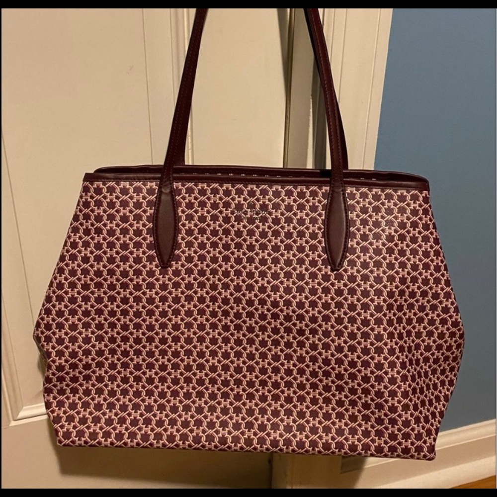 Kate Spade Pink Multi Link Bundle. Tote and matching wallet